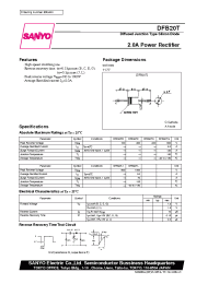 Datasheet DFB20T manufacturer Sanyo