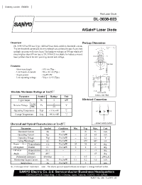 Datasheet DL-3038-023 manufacturer Sanyo