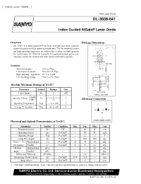 Datasheet DL-3038-041 manufacturer Sanyo