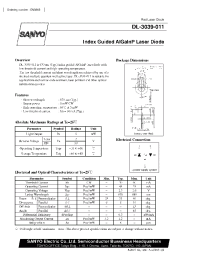 Datasheet DL-3039-011 manufacturer Sanyo