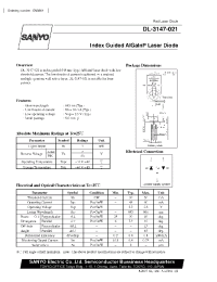 Datasheet DL-3147-021 manufacturer Sanyo