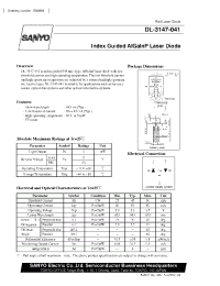 Datasheet DL-3147-041 manufacturer Sanyo