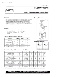 Datasheet DL-3147-141 manufacturer Sanyo