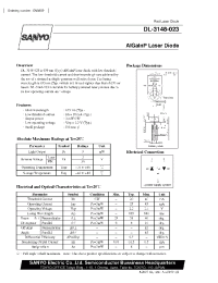 Datasheet DL-3148-023 manufacturer Sanyo