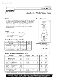 Datasheet DL-3148-033 manufacturer Sanyo