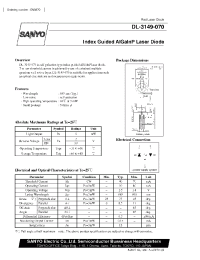 Datasheet DL-3149-070 manufacturer Sanyo