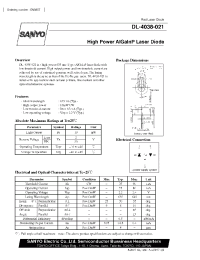Datasheet DL-4038-021 manufacturer Sanyo