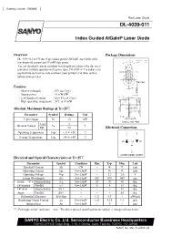 Datasheet DL-4039-011 производства Sanyo