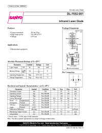 Datasheet DL-7032-001 manufacturer Sanyo