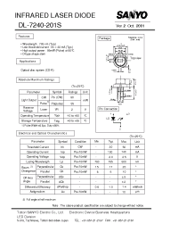 Datasheet DL-7240-201S manufacturer Sanyo