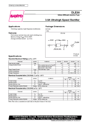 Datasheet DLE30-400 manufacturer Sanyo