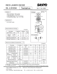 Datasheet DL-LS1034 manufacturer Sanyo