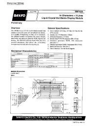 Datasheet DM1623-0CE1 manufacturer Sanyo