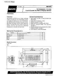 Datasheet DM1640-1S manufacturer Sanyo
