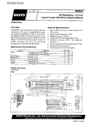 Datasheet DM2023 manufacturer Sanyo