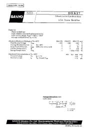 Datasheet DSA17B manufacturer Sanyo