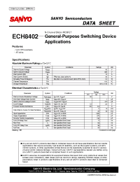 Datasheet ECH8402 manufacturer Sanyo