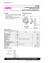 Datasheet FP105 manufacturer Sanyo