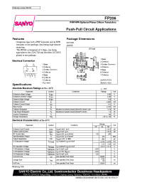 Datasheet FP206 manufacturer Sanyo