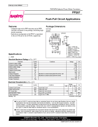 Datasheet FP207 manufacturer Sanyo
