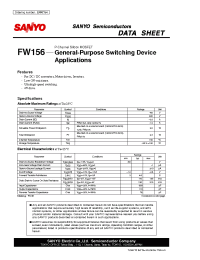 Datasheet FW156 manufacturer Sanyo