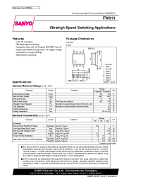 Datasheet FW313 manufacturer Sanyo