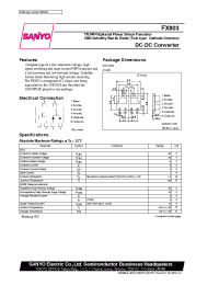 Datasheet FX803 manufacturer Sanyo