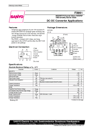 Datasheet FX851 manufacturer Sanyo