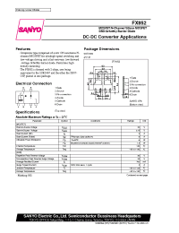 Datasheet FX852 manufacturer Sanyo