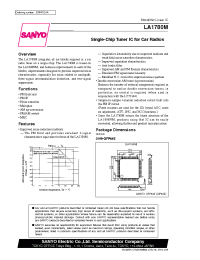 Datasheet LA1780 manufacturer Sanyo