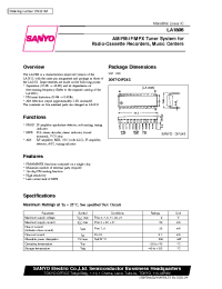 Datasheet LA1806 manufacturer Sanyo