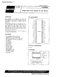Datasheet LA1862 manufacturer Sanyo