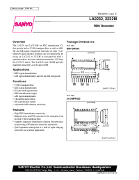 Datasheet LA2232M manufacturer Sanyo