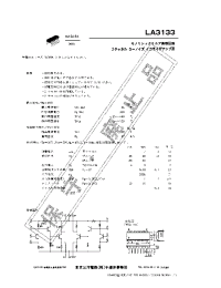 Datasheet LA3133 manufacturer Sanyo
