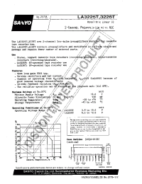 Datasheet LA3225 manufacturer Sanyo