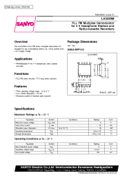 Datasheet LA3335 manufacturer Sanyo