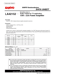 Datasheet LA42152 manufacturer Sanyo