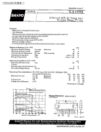 Datasheet LA4280 manufacturer Sanyo