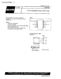 Datasheet LA4534 manufacturer Sanyo