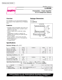 Datasheet LA4581 manufacturer Sanyo