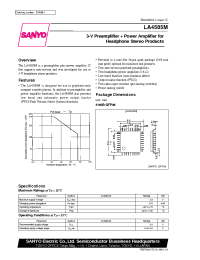 Datasheet LA4585M manufacturer Sanyo