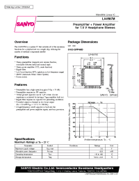 Datasheet LA4587 manufacturer Sanyo