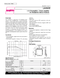 Datasheet LA4592W manufacturer Sanyo