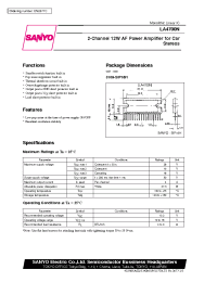 Datasheet LA4700 manufacturer Sanyo
