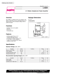 Datasheet LA4800V manufacturer Sanyo