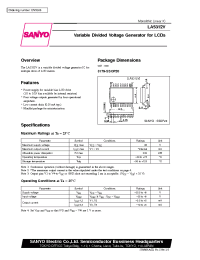 Datasheet LA5312V manufacturer Sanyo