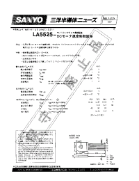 Datasheet LA5525 manufacturer Sanyo