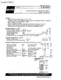 Datasheet LA5586 manufacturer Sanyo