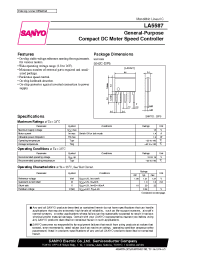 Datasheet LA5587 manufacturer Sanyo