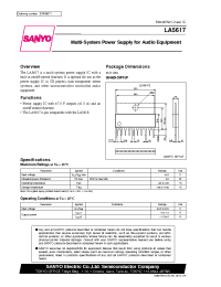 Datasheet LA5617 manufacturer Sanyo